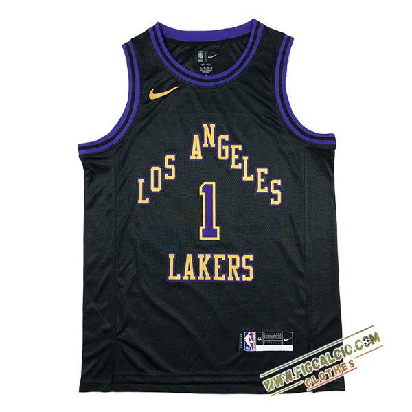 Maglia Los Angeles Lakers (RUSSELL #1) 2024/25 Nero/viola/Giallo
