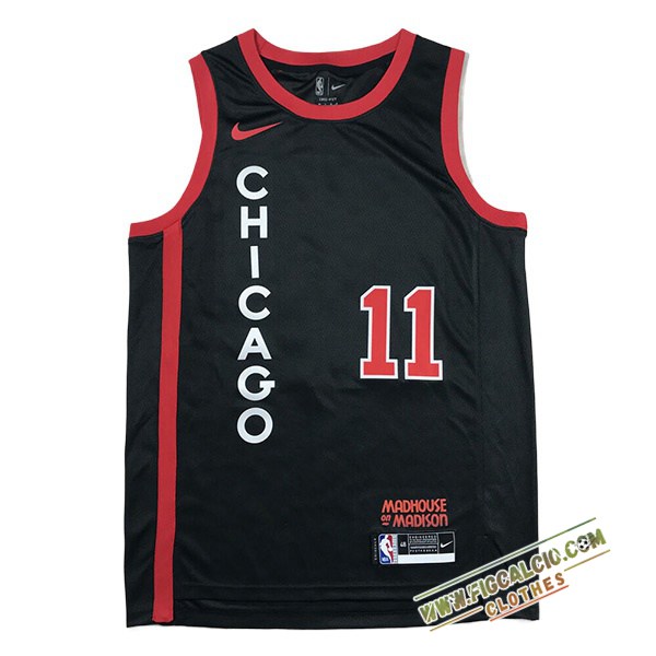 Maglia Chicago Bulls (DEROZAN #11) 2024/25 Nero/Rosso