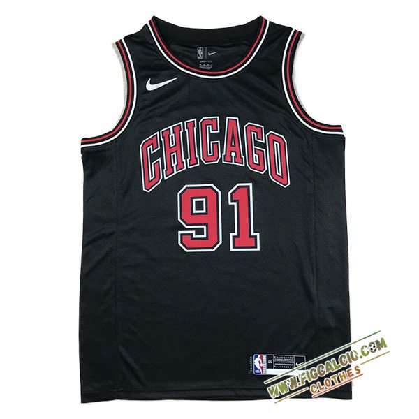 Maglia Chicago Bulls (ROOMAN #91) 2024/25 Nero/Rosso -02
