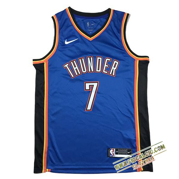 Maglia Oklahoma City Thunder (HOLMGREN #7) 2024/25 Blu/Nero