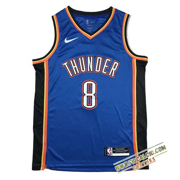 Maglia Oklahoma City Thunder (WILLIAMS #8) 2024/25 Blu/Nero