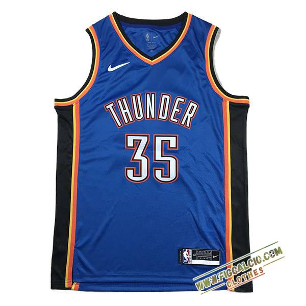 Maglia Oklahoma City Thunder (DURANT #35) 2024/25 Blu/Nero