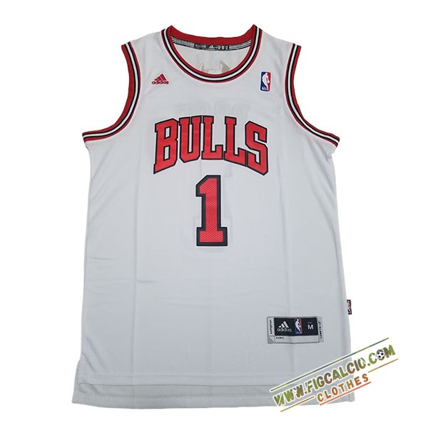 Maglia Chicago Bulls (Rosa #1) 2024/25 Bianco/Rosso