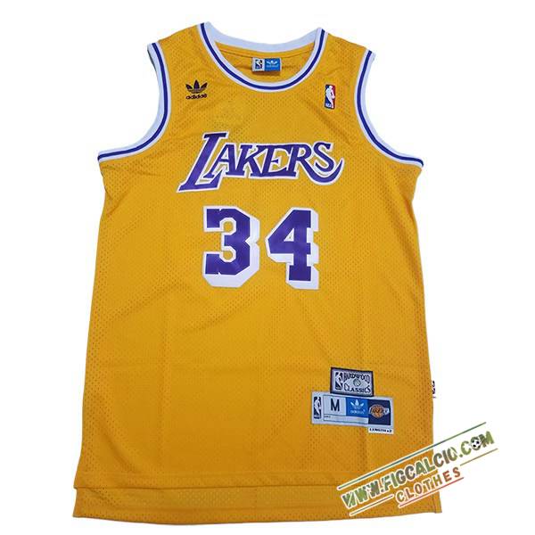 Maglia Los Angeles Lakers (O'NEAL #34) 2024/25 Giallo/viola