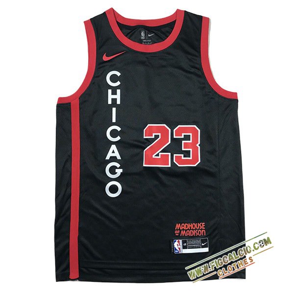 Maglia Chicago Bulls (JORDAN #23) 2024/25 Nero/Rosso