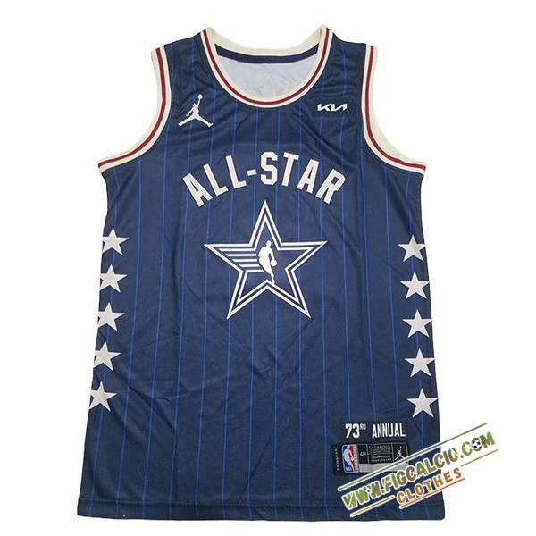 Maglia American All-Star (LILLARD #0) 2024/25 Blu/Bianco