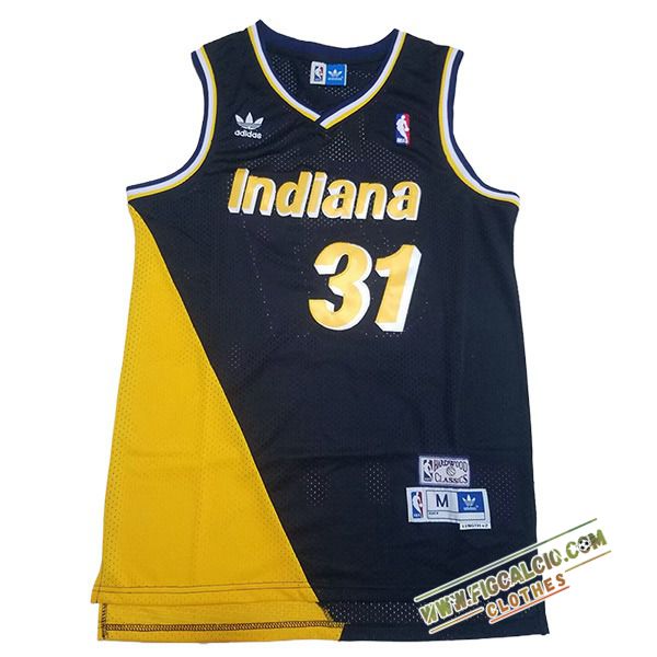 Maglia Indiana Pacers (MILLER #31) 2024/25 Nero/Giallo
