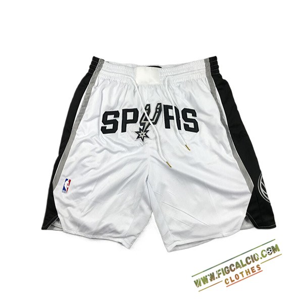 Pantaloncini NBA San Antonio Spurs 2024/25 Bianco/Nero