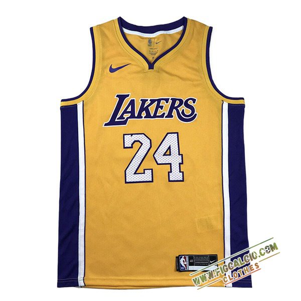 Maglia Los Angeles Lakers (BRYANT #24) 2024/25 Giallo/viola
