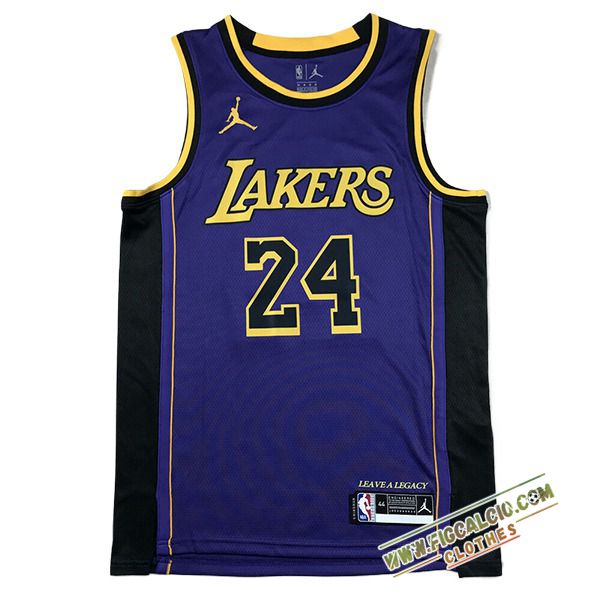 Maglia Los Angeles Lakers (BRYANT #24) 2024/25 viola/Nero/Giallo -02