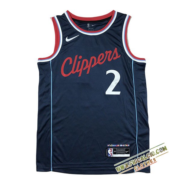 Maglia Los Angeles Clippers (LEONARD #2) 2024/25 Blu Scuro