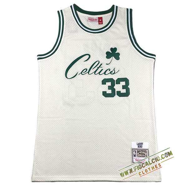 Maglia Boston Celtics (BIRD #33) 2024/25 Bianco/Verde -02