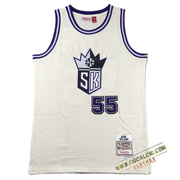 Maglia Sacramento Kings (WILLIAMS #55) 2024/25 Bianco/viola