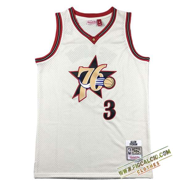 Maglia Philadelphia 76ers (IVERSON #3) 2024/25 Bianco