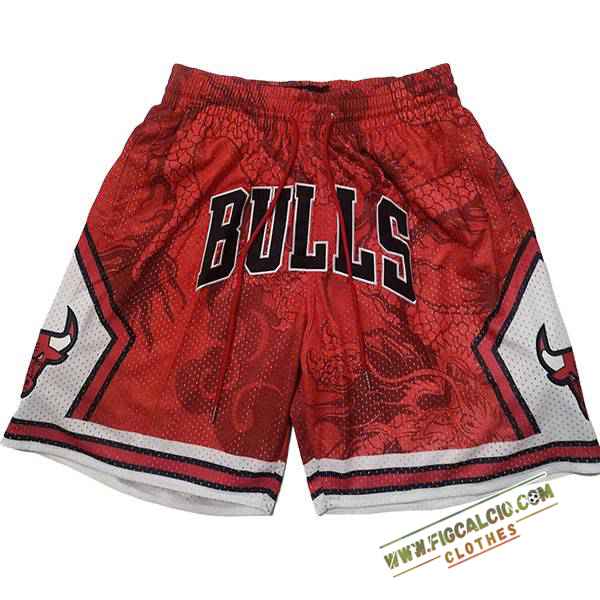 Pantaloncini NBA Chicago Bulls 2024/25 Rosso/Bianco