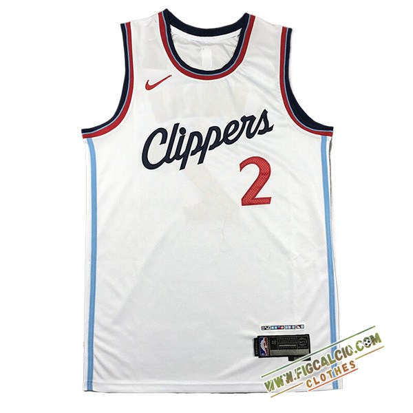 Maglia Los Angeles Clippers (LEONARD #2) 2024/25 Bianco -04