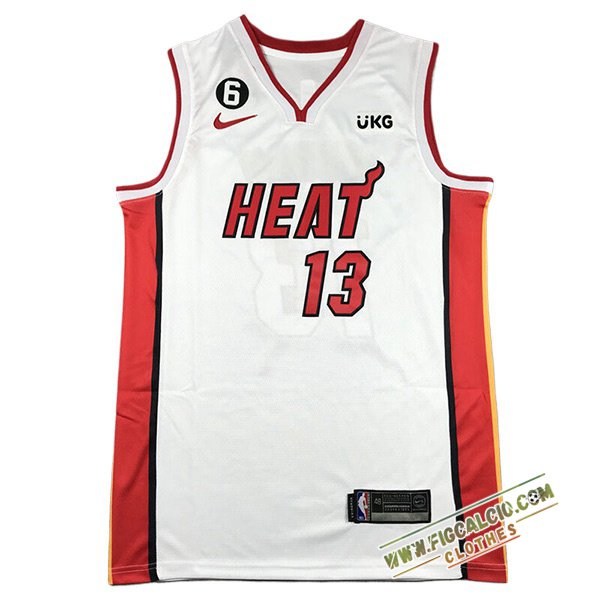 Maglia Miami Heat (ADEBAYO #13) 2024/25 Bianco/Rosso
