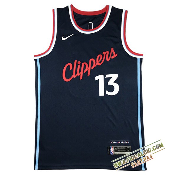 Maglia Los Angeles Clippers (GEORGE #13) 2024/25 Blu Scuro -02