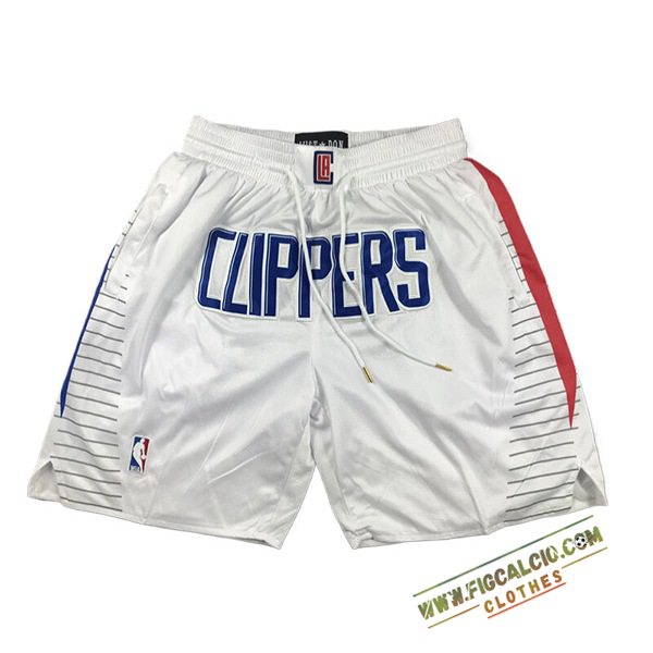 Pantaloncini NBA Los Angeles Clippers 2024/25 Bianco/Rosso/Blu