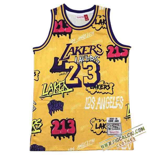 Maglia Los Angeles Lakers (JAMES #23) 2024/25 Giallo