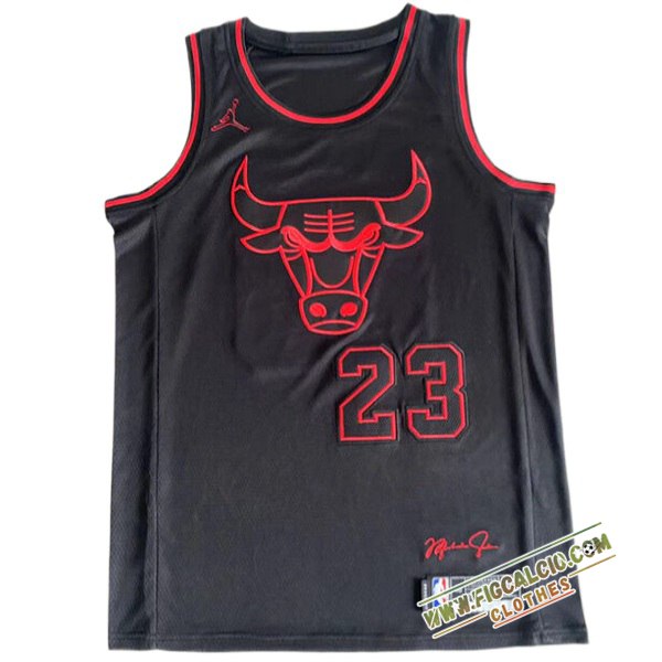 Maglia Chicago Bulls (JORDAN #23) 2024/25 Nero/Rosso -05