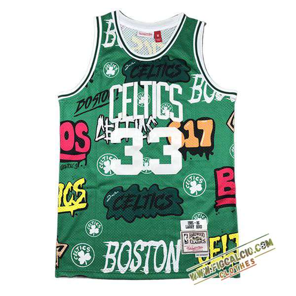 Maglia Boston Celtics (BIRD #33) 2024/25 Verde -02