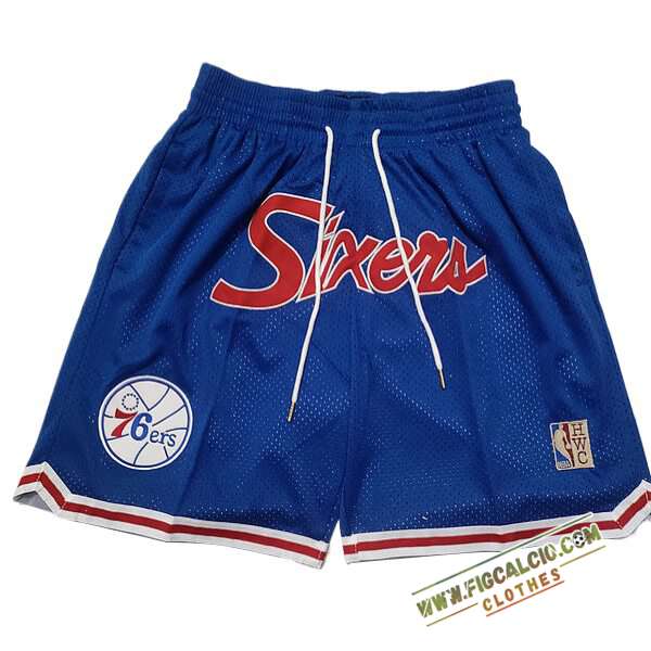 Pantaloncini NBA Philadelphia 76ers 2024/25 Blu/Rosso -03
