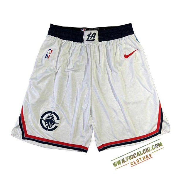 Pantaloncini NBA Los Angeles Clipperss 2024/25 Bianco/Nero/Rosso