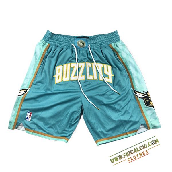 Pantaloncini NBA Charlotte Hornets 2024/25 Verde/Blu