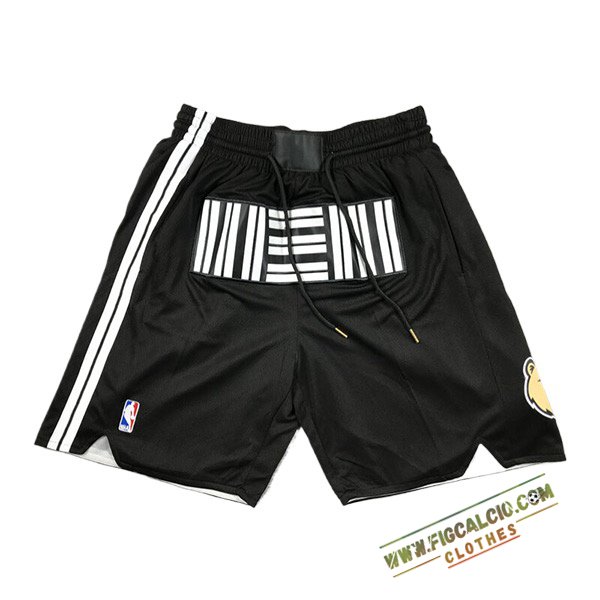 Pantaloncini NBA Memphis Grizzliess 2024/25 Nero/Bianco