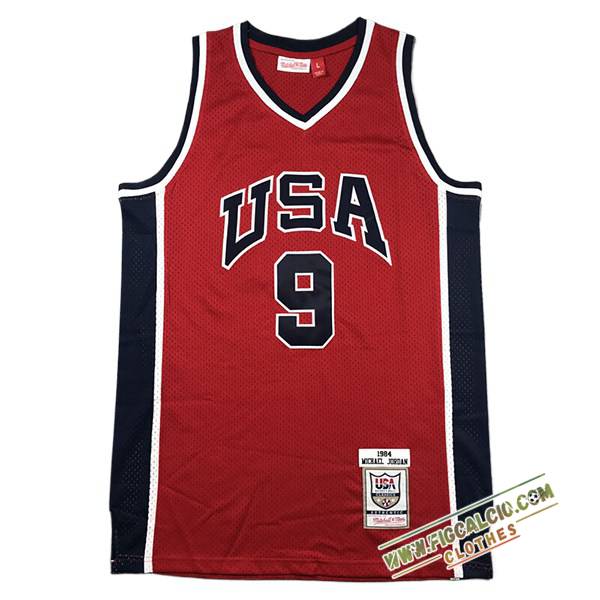 Maglia USA (#9) 2024/25 Rosso/Nero/Bianco