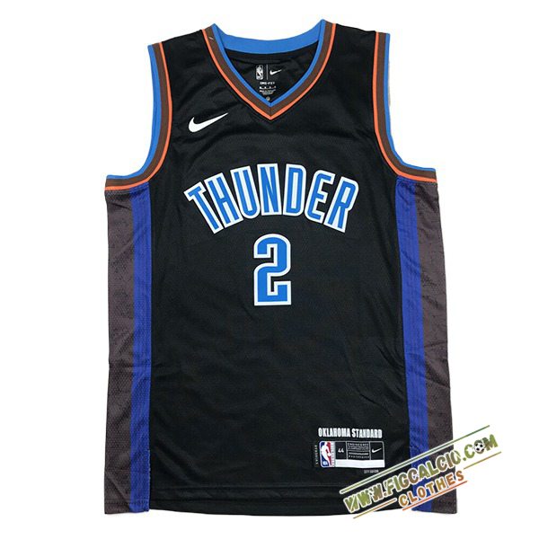 Maglia Oklahoma City Thunder (GILGEOUS-ALEXANDER #2) 2024/25 Nero/Blu