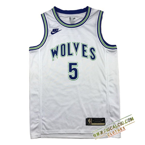 Maglia Minnesota Timberwolves (EDWARDS #5) 2024/25 Bianco/Blu/Verde