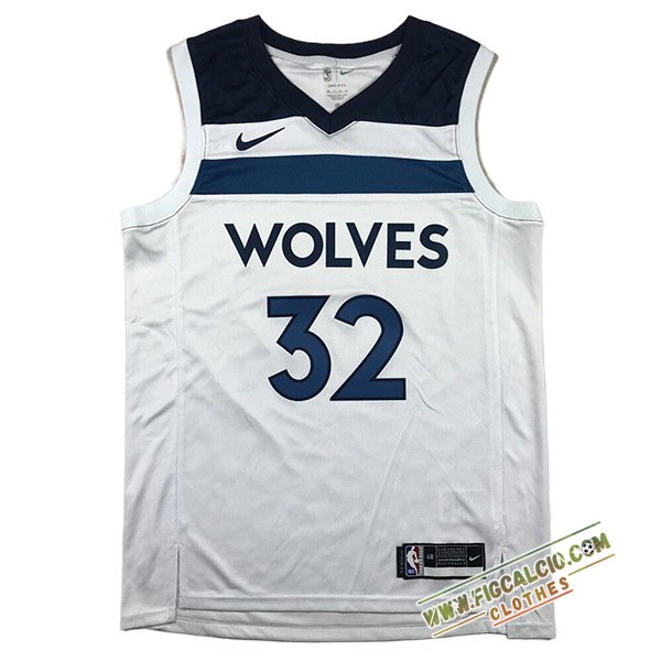 Maglia Minnesota Timberwolves (TOWNS #32) 2024/25 Bianco/Blu -02