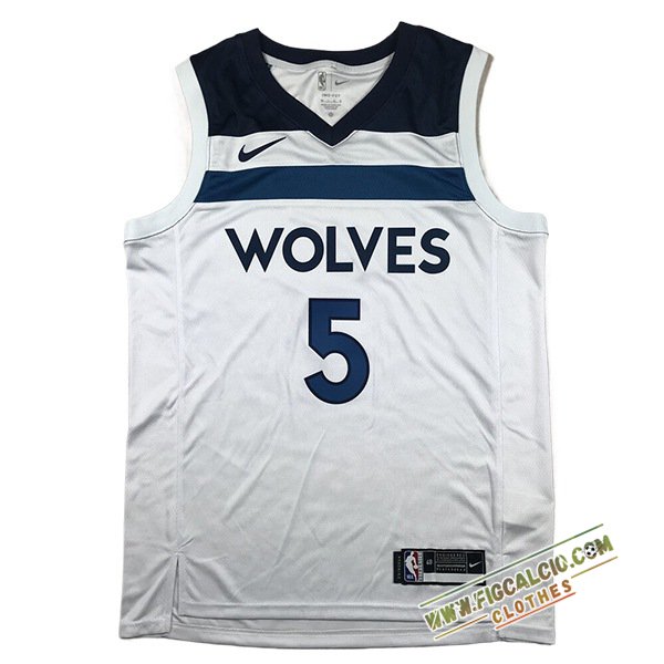 Maglia Minnesota Timberwolves (EDWARDS #5) 2024/25 Bianco/Blu -02