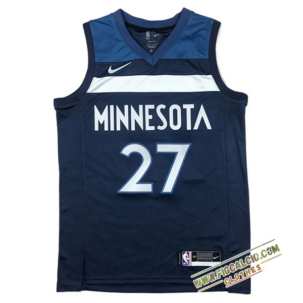 Maglia Minnesota Timberwolves (GOBERT #27) 2024/25 Blu/Bianco