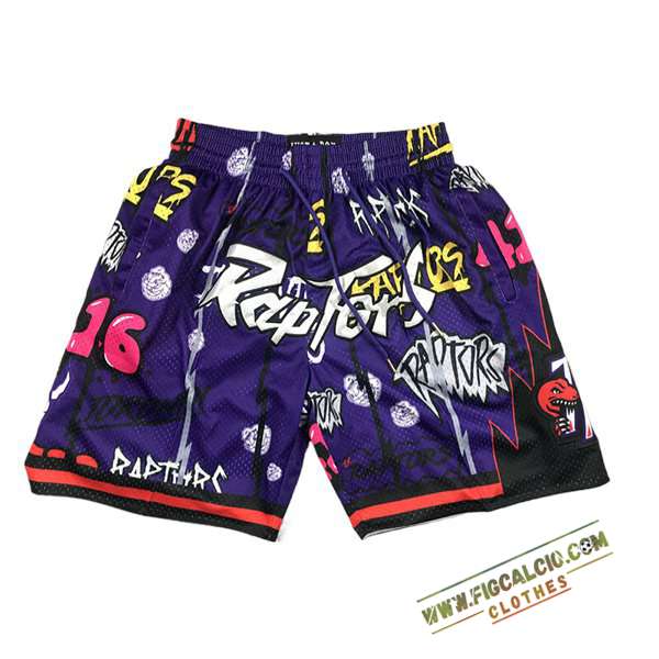 Pantaloncini NBA Toronto Raptors 2024/25 viola