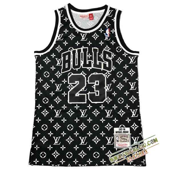 Maglia Chicago Bulls (JORDAN #23) 2024/25 Nero/Bianco