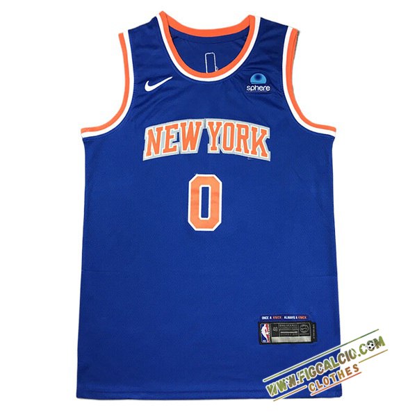 Maglia New York Knicks (DIVINCENZO #0) 2024/25 Blu/Arancia