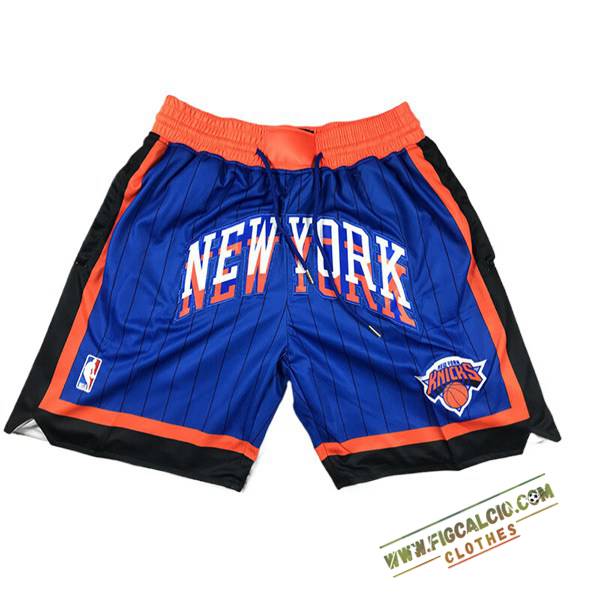 Pantaloncini NBA New York Knicks 2024/25 Blu/Nero/Arancia