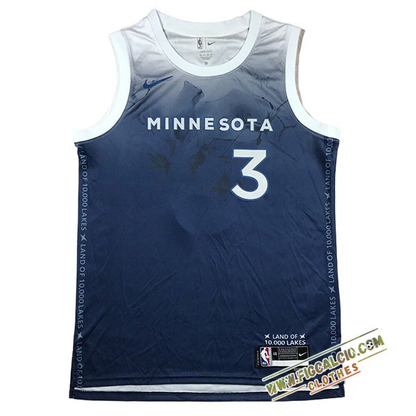 Maglia Minnesota Timberwolves (McDANIELS #3) 2024/25 Blu/Bianco