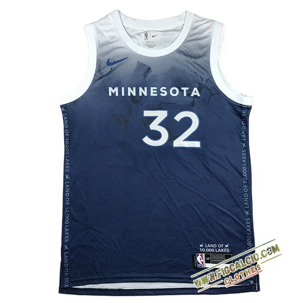Maglia Minnesota Timberwolves (TOWNS #32) 2024/25 Blu/Bianco