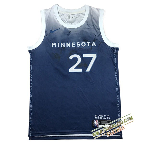Maglia Minnesota Timberwolves (GOBERT #27) 2024/25 Blu/Bianco