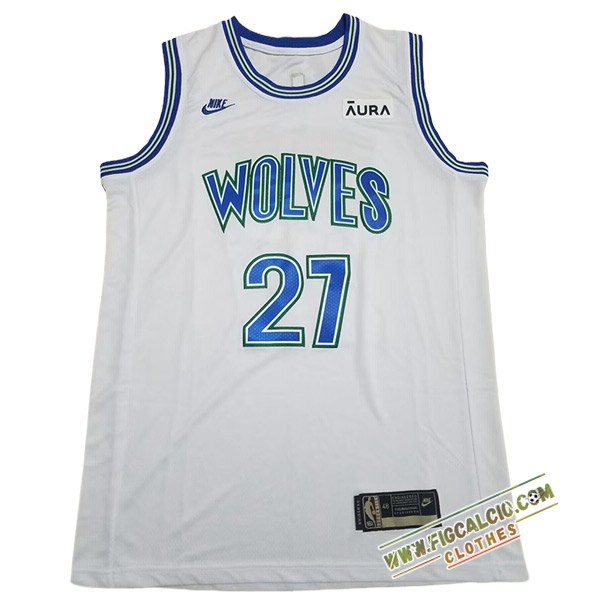 Maglia Minnesota Timberwolves (GOBERT #27) 2024/25 Bianco/Blu -03