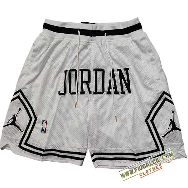 Pantaloncini NBA Chicago Bulls 2024/25 Bianco/Nero