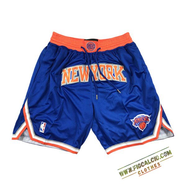 Pantaloncini NBA New York Knicks 2024/25 Blu/Arancia