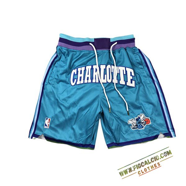 Pantaloncini NBA Charlotte Hornets 2024/25 Azzurro