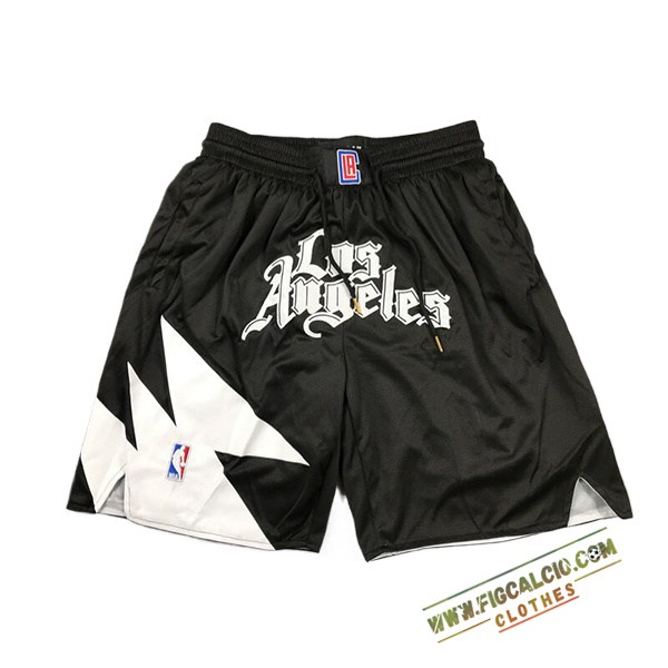 Pantaloncini NBA Los Angeles Clippers 2024/25 Nero/Bianco