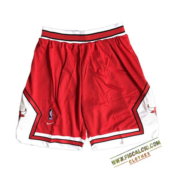Pantaloncini NBA Chicago Bulls 2024/25 Rosso/Bianco -03