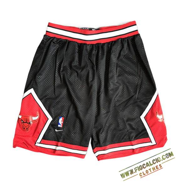 Pantaloncini NBA Chicago Bulls 2024/25 Nero/Rosso